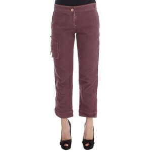 Ermanno Scervino Cropped Cargo Pants Women Bordeaux Jeans & Pants